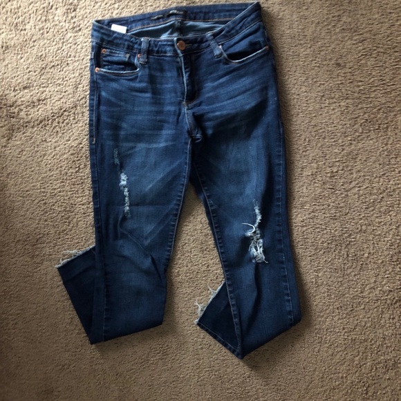 STS Blue Denim - STS Blue distressed cut off skinny jeans